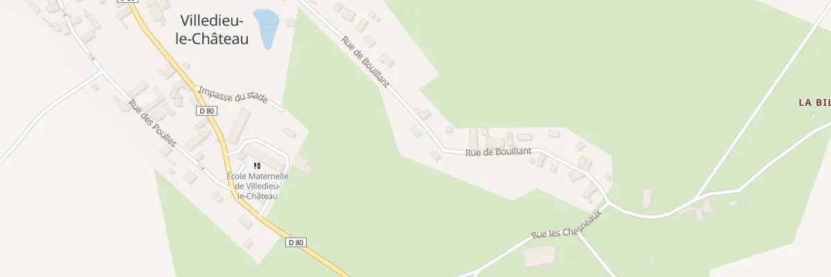 Plan du 26 Rue de Bouillant à Villedieu-le-Château