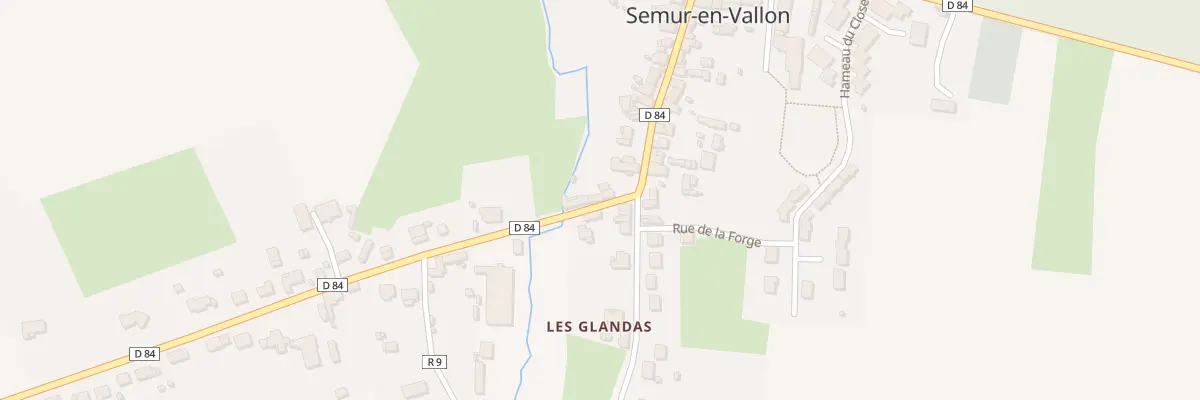 Plan du 2 Rue du Gue Hubert à Semur-en-Vallon
