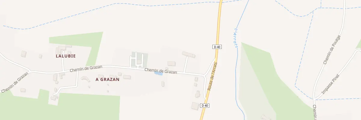 Plan du 5028 A Grazan à Moncorneil-Grazan