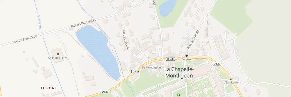 Plan du 4 Pl de l’Eglise à La Chapelle-Montligeon