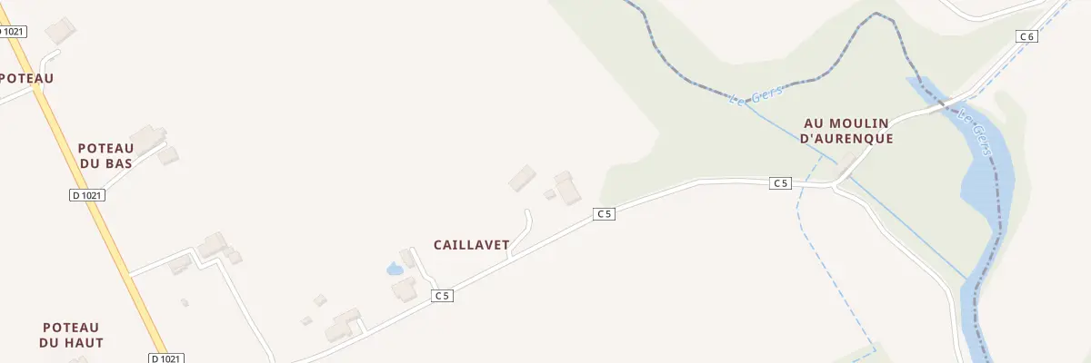 Plan du 3 A Caillavet à Pauilhac
