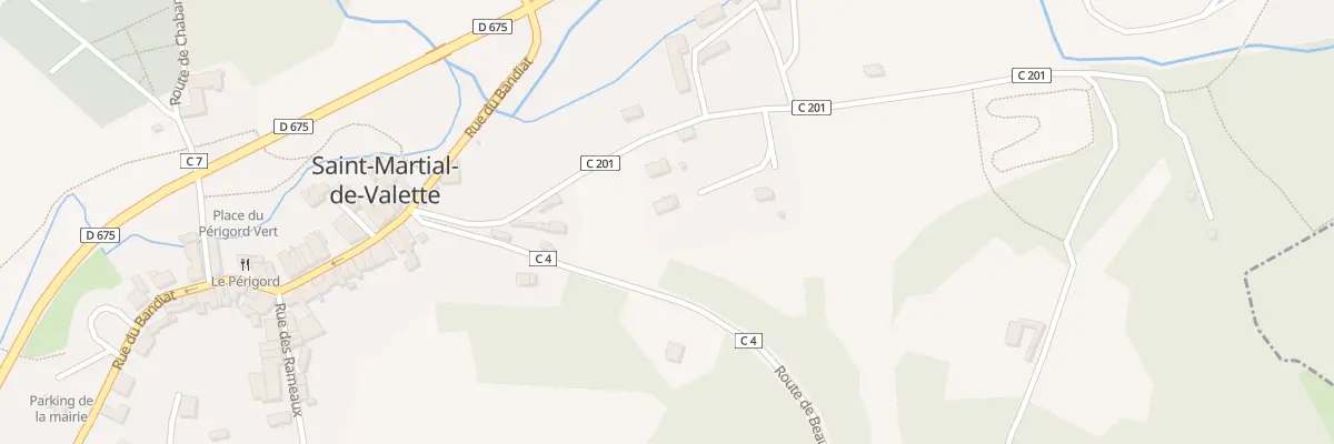 Plan du 282 Rue du Moulin Grolhier à Saint-Martial-de-Valette