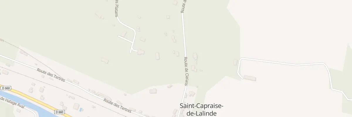 Plan du 31 Rte de Clerans à Saint-Capraise-de-Lalinde