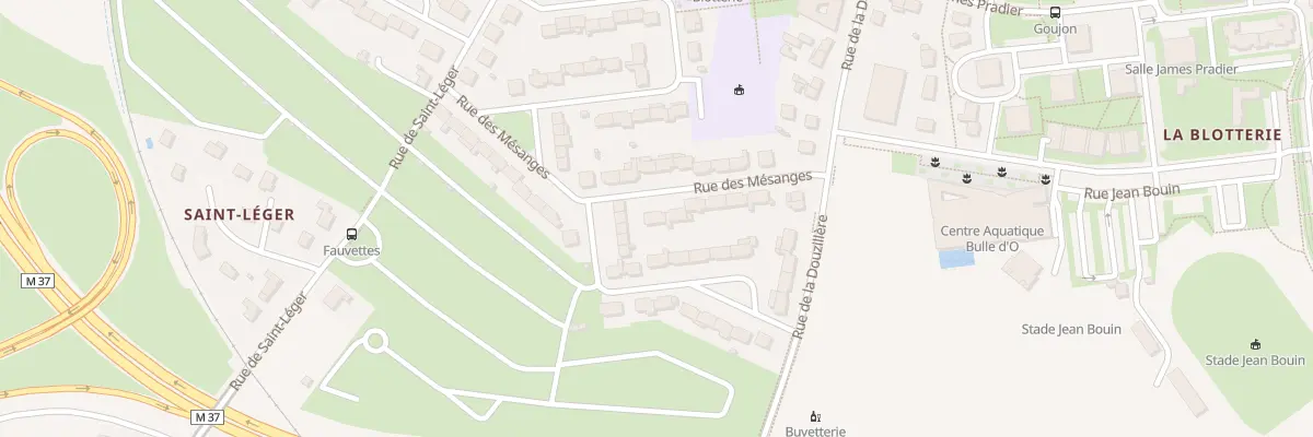 Plan du 14 Rue des Mésanges à Joué-lès-Tours