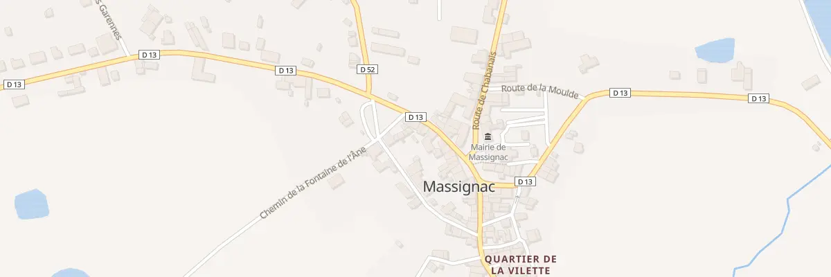 Plan du 7 Rte de la Rochefoucauld à Massignac
