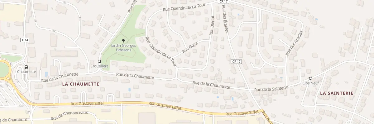 Plan du 15 Rue Blériot à Joué-lès-Tours