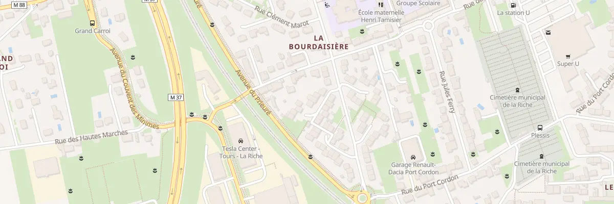 Plan du 14 Rue Jean Moulin à La Riche