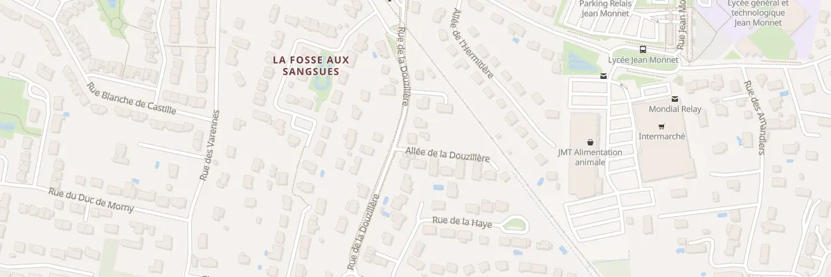 Plan du 72 Rue de la Douzillère à Joué-lès-Tours