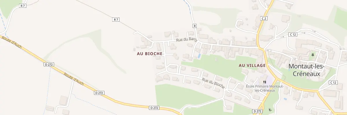 Plan du 1 Rue du Bioche à Montaut-les-Créneaux