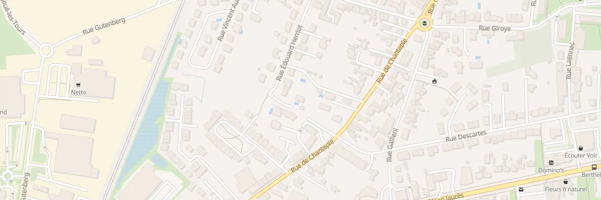 Plan du 20 Rue Édouard Herriot à Joué-lès-Tours