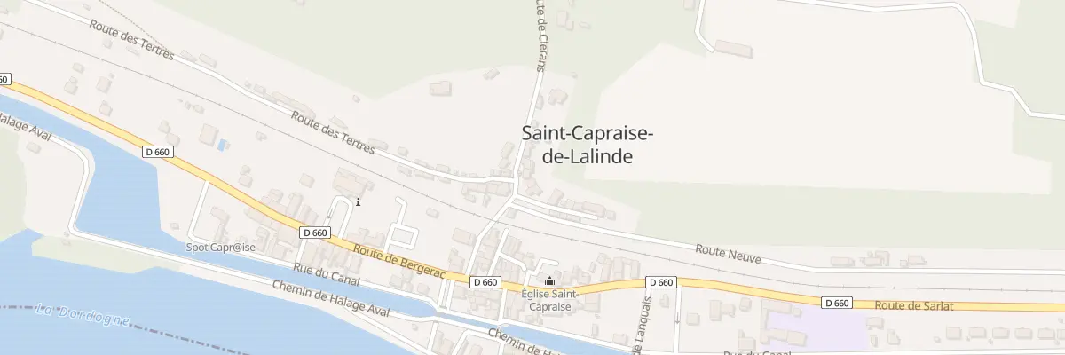 Plan du 14 Rte de Clerans à Saint-Capraise-de-Lalinde