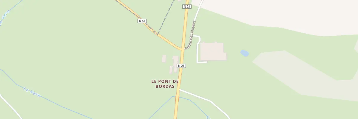 Plan du 1950 Rte des Vergers à Grun-Bordas
