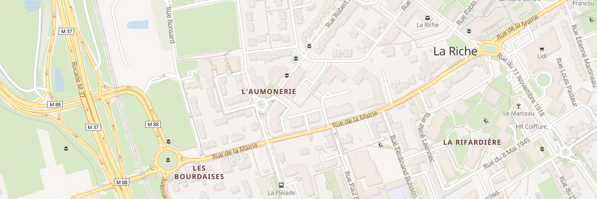Plan du 1 Rue Robert Desnos à La Riche