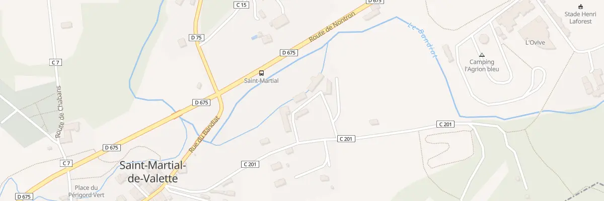 Plan du 275 Rue du Moulin Grolhier à Saint-Martial-de-Valette