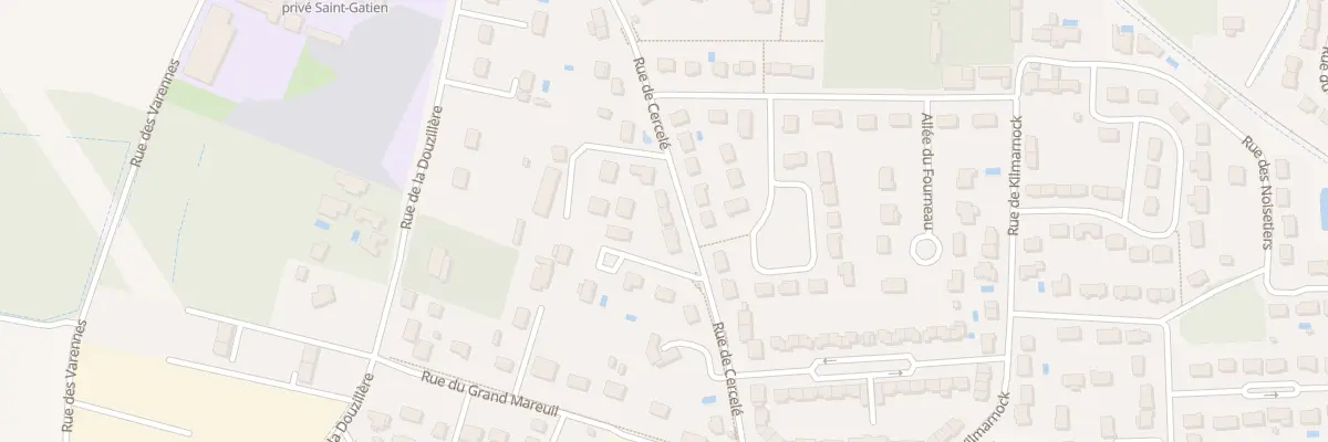 Plan du 21 Rue de Cercelé à Joué-lès-Tours