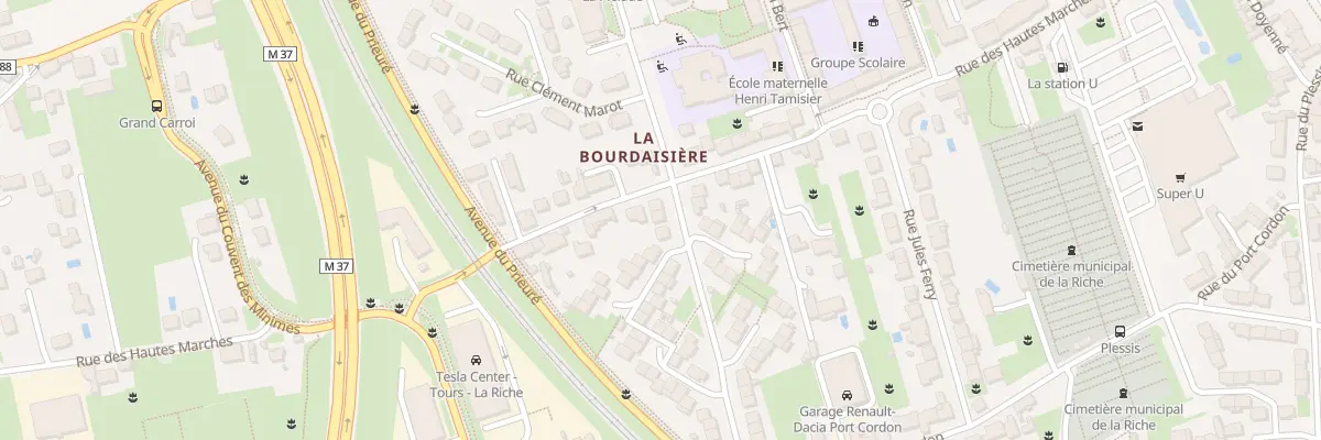 Plan du 4 Rue Jean Moulin à La Riche