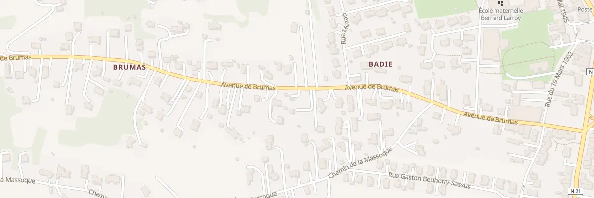 Plan du 37 Av de BRUMAS à Layrac
