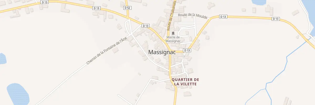 Plan du 2 Pl de l’Eglise à Massignac