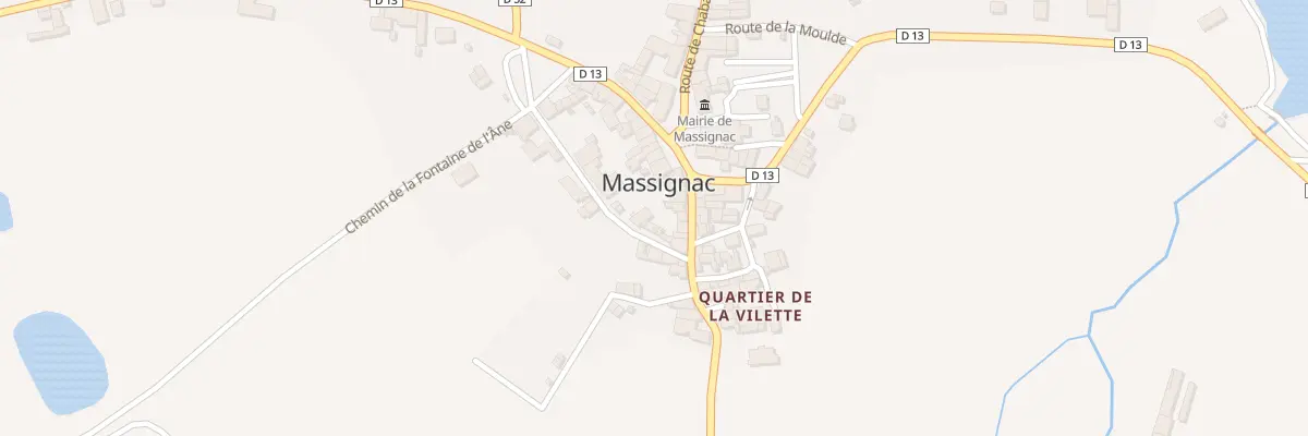 Plan du 5 Rte de Sauvagnac à Massignac