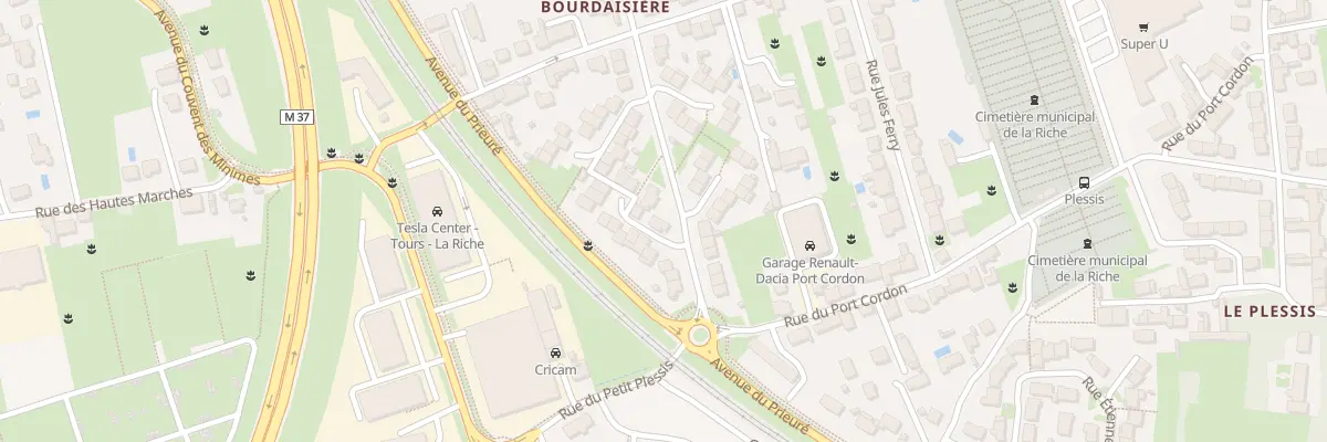 Plan du 36 Rue Jean Moulin à La Riche