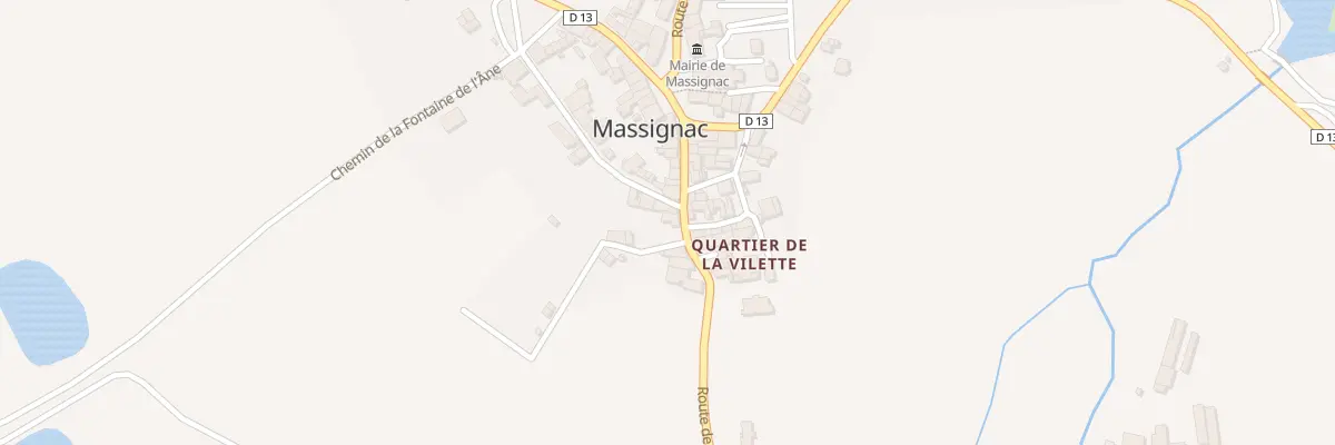 Plan du 11 Rte de Sauvagnac à Massignac