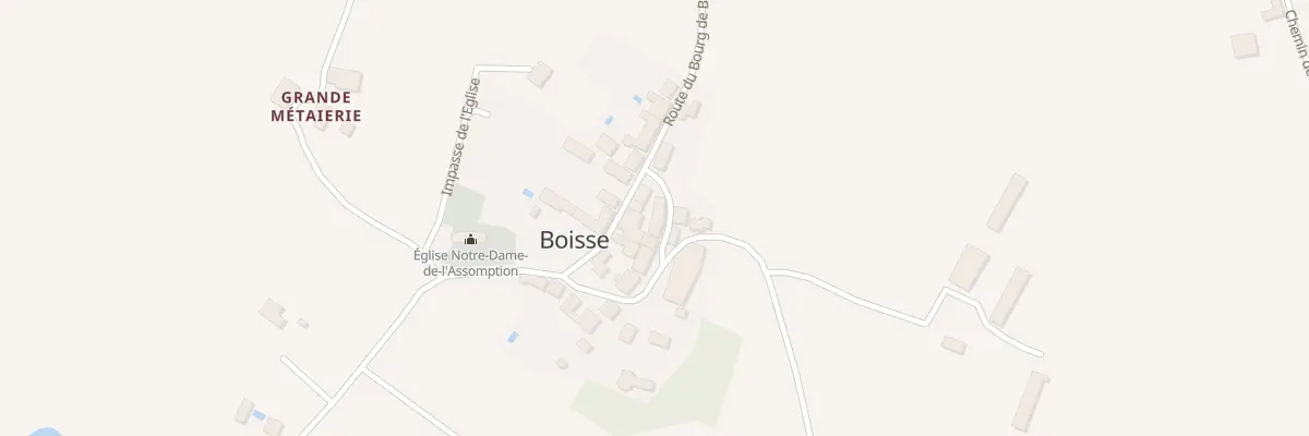 Plan du 74A Le Bourg à Boisse