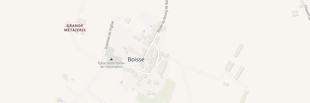 Plan du 74 Le Bourg à Boisse
