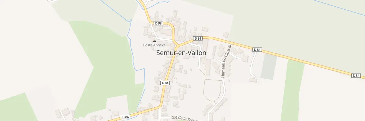 Plan du 1 Rue des Sablons à Semur-en-Vallon