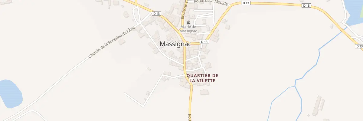 Plan du 9 Rte de Sauvagnac à Massignac