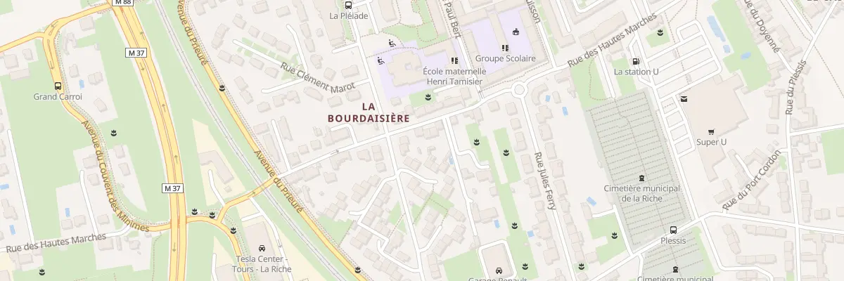 Plan du 70 Rue des Hautes Marches à La Riche