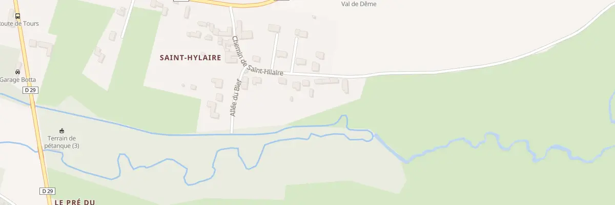 Plan de Chem de St Hylaire à Chemillé-sur-Dême