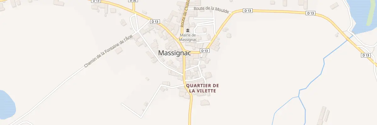 Plan du 1 Rte des Glycines à Massignac