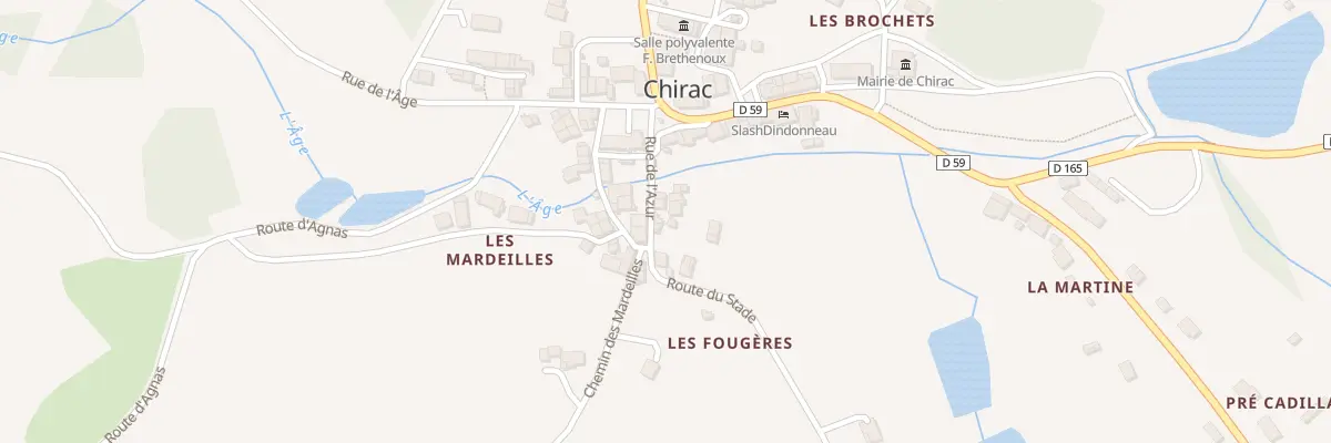 Plan du 7 Rue de l’Azur à Chirac