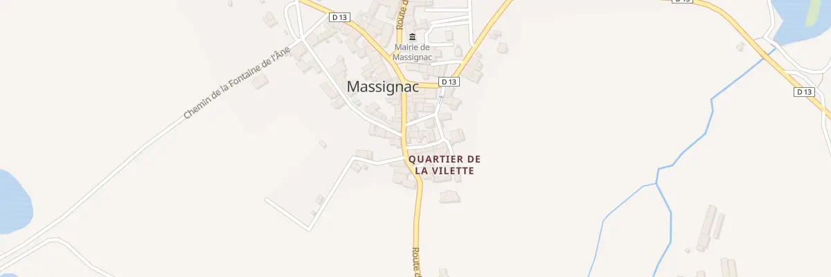 Plan du 2 Qua de la Vilette à Massignac