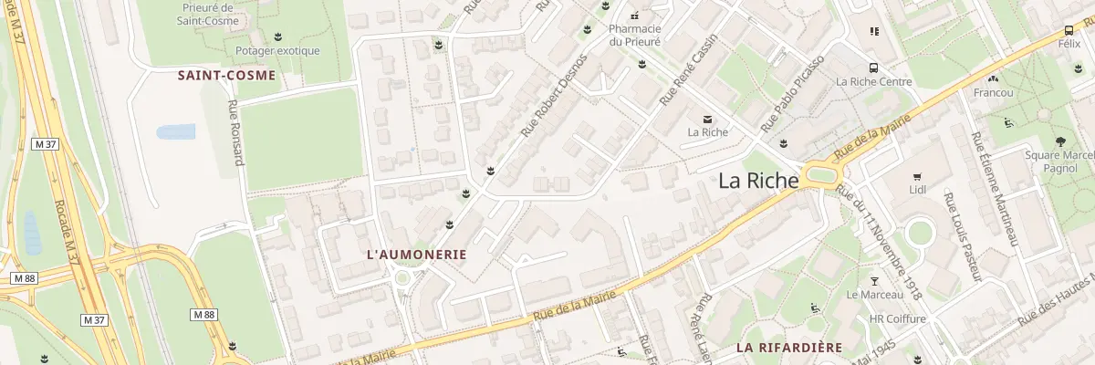 Plan du 4 Rue René Cassin à La Riche