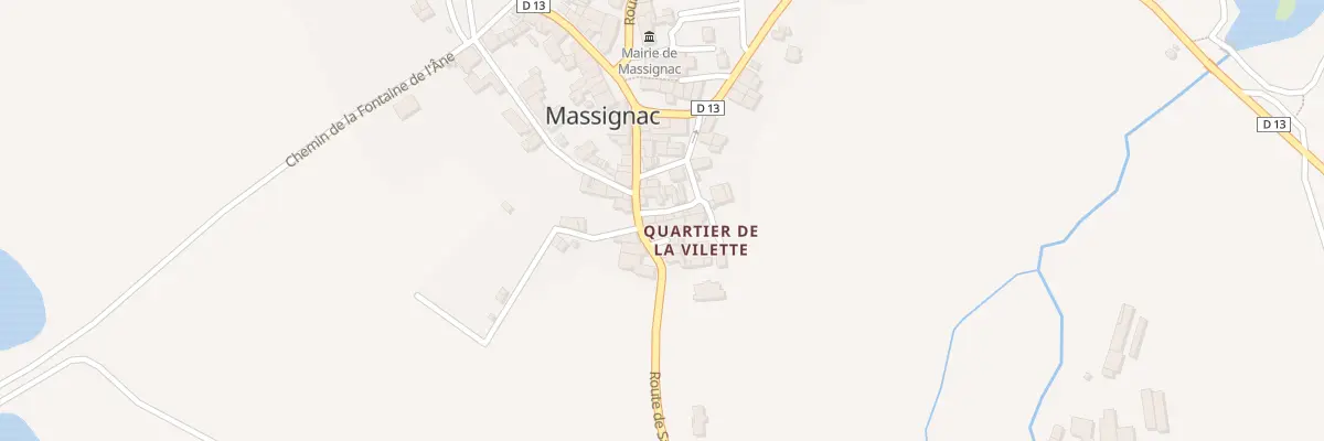 Plan du 3 Qua de la Vilette à Massignac