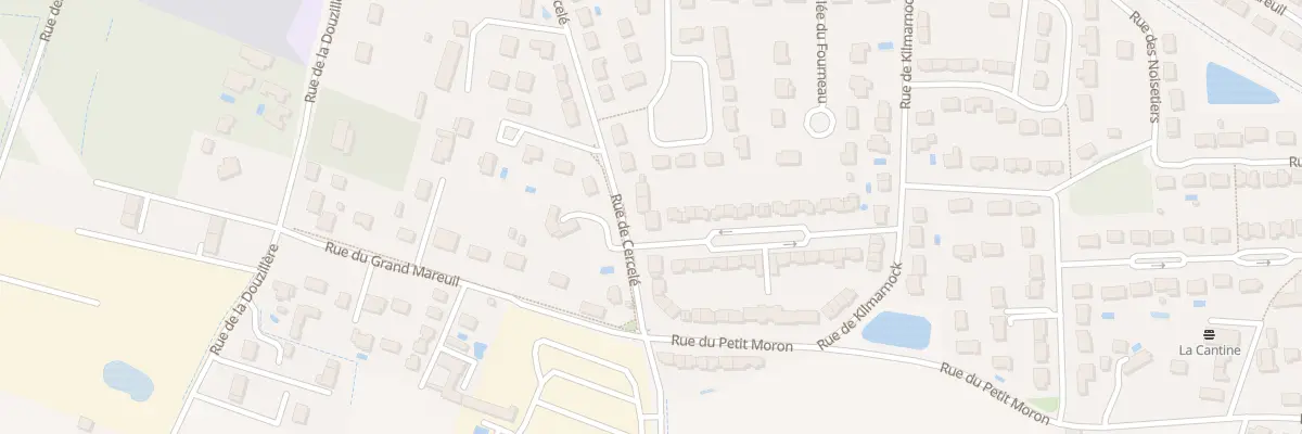 Plan du 38 Rue de Cercelé à Joué-lès-Tours