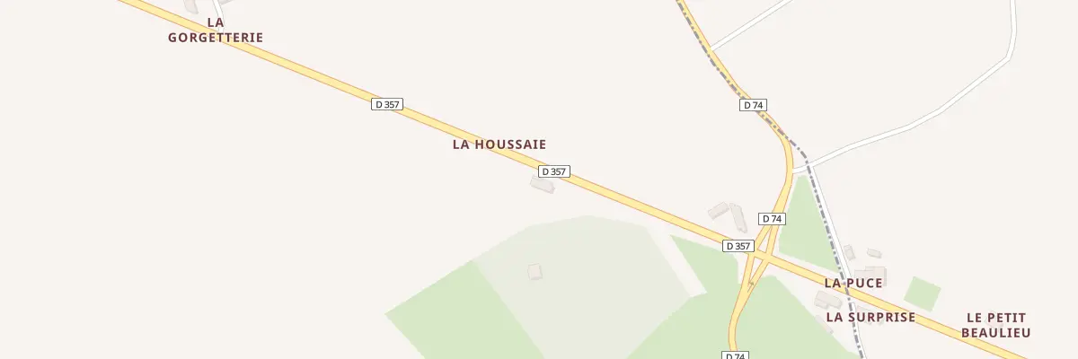 Plan du 5050 La Houssaye à Écorpain