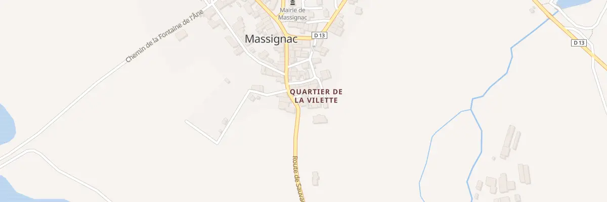 Plan du 12 Rte de Sauvagnac à Massignac
