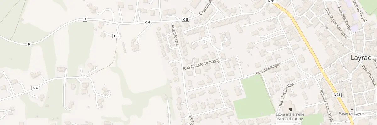 Plan du 8 Rue Claude DEBUSSY à Layrac