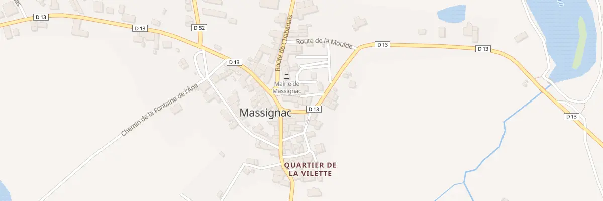Plan du 4 Rte de Rochechouart à Massignac