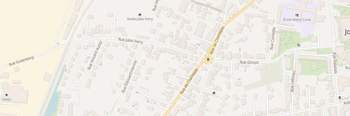 Plan du 10 Rue Jules Ferry à Joué-lès-Tours