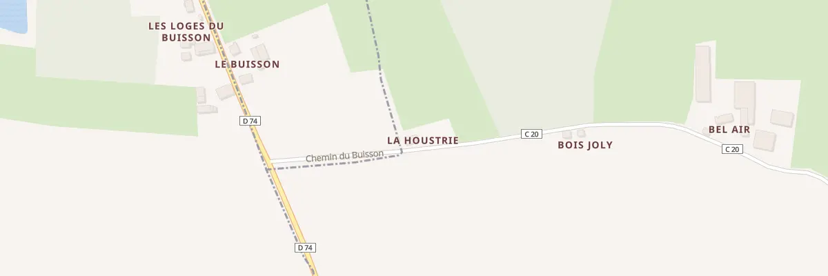 Plan du 5085 La Houstrie à Montaillé