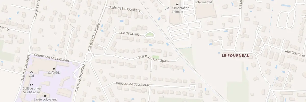 Plan du 14 Rue Paul-Henri Spaak à Joué-lès-Tours
