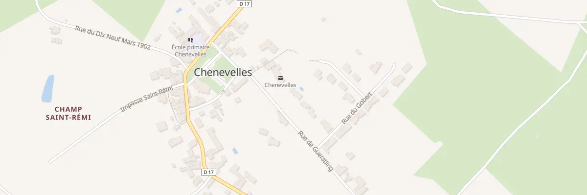 Plan du 17 Rue de Guerstling à Chenevelles