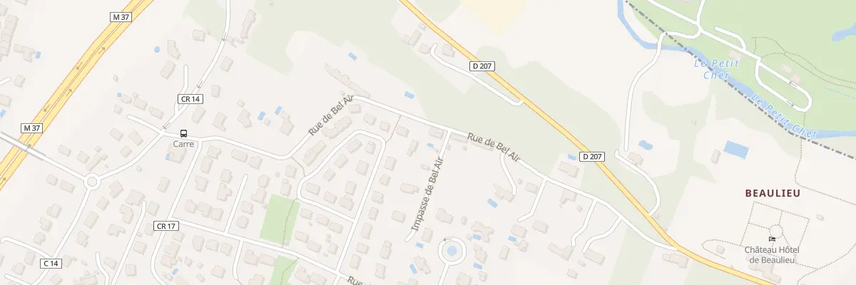 Plan du 29 Rue de Bel-Air à Joué-lès-Tours