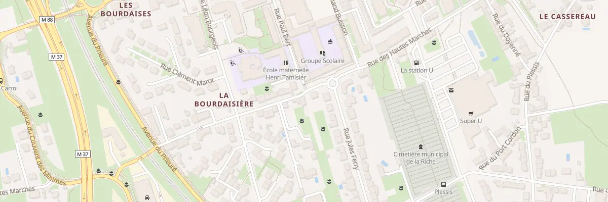 Plan du 56B Rue des Hautes Marches à La Riche