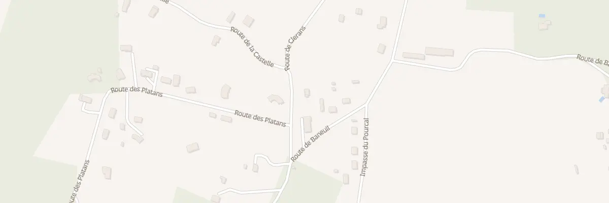 Plan du 44 Rte de Clerans à Saint-Capraise-de-Lalinde