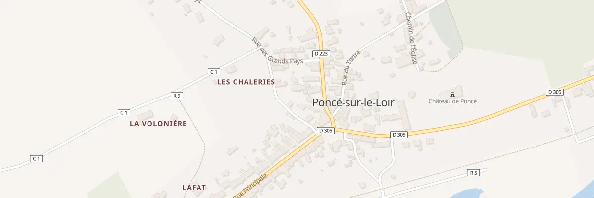 Plan du 6 Rue du Gravier à Loir en Vallée