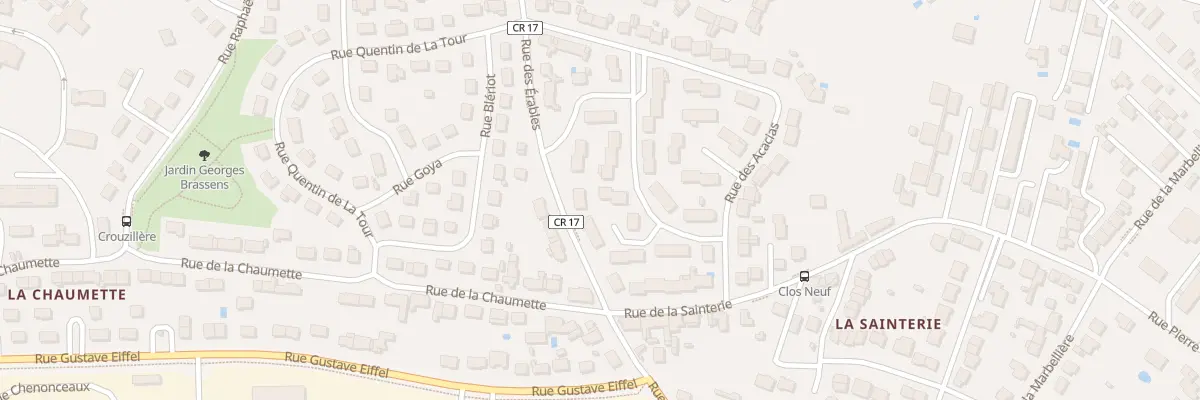 Plan du 3 Rue des Acacias à Joué-lès-Tours